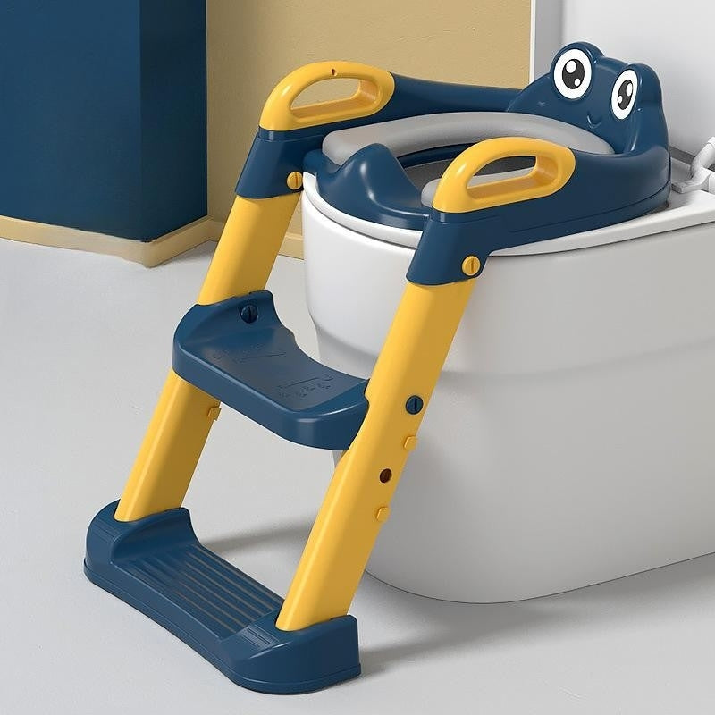 Scaun WC pliabil Laddo pentru copii, cu mâner și șezut moale