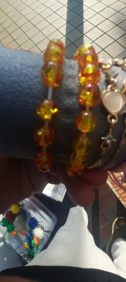 Brățară Amber Elastică cu Mărgele